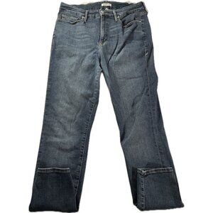 Good American Good Legs Jeans Womens 18 Denim High Waist GAGL899 32x28.5 Damage